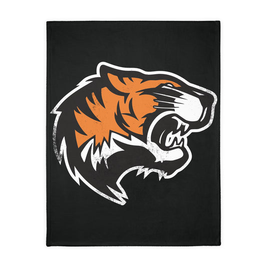 Distressed Tiger Head Blanket