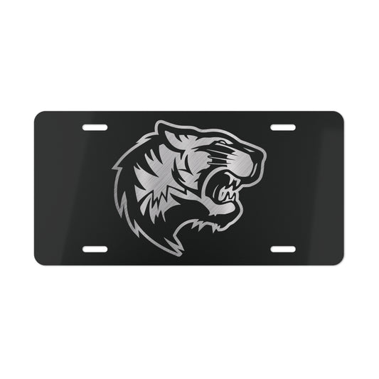 Chrome Warsaw Tiger Head License Plate