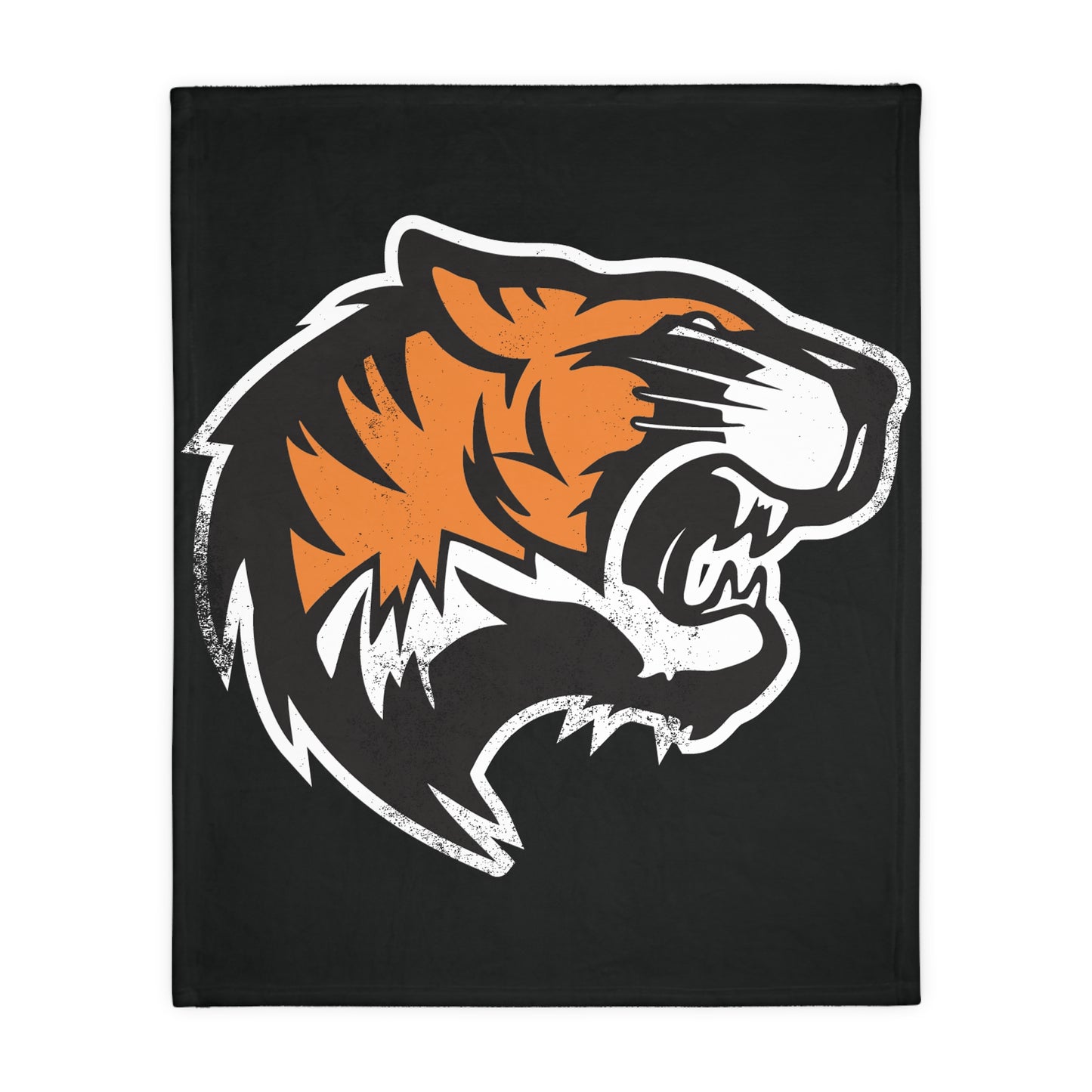 Distressed Tiger Head Blanket